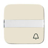 Busch-Jaeger Wippe weiß Symbol Klingel mit Beschriftungsfeld weiß, Retail