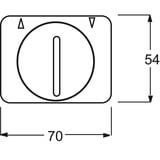 Busch-Jaeger Zentralscheibe Jalousie mit Drehgriff, Abdeckung platin, Retail