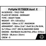 COBI Panzerkampfwagen VI Tiger Ausf. E Executive Edition, Konstruktionsspielzeug 