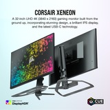 Corsair Xeneon 32UHD144, Gaming-Monitor 81.28 cm(32 Zoll), schwarz, UHD, AMD Free-Sync, HDR, 144Hz Panel