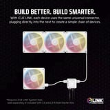 Corsair iCUE LINK LX140-R RGB PWM Reverse, Gehäuselüfter weiß, 140 mm