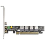 DeLOCK PCI Express x16 Karte zu 4 x intern SFF-8654 4i NVMe 