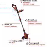 EINHELL Power X-Change Akku-Rasentrimmer GE-CT 18/25-1 Li-Solo, 18Volt rot/schwarz, ohne Akku und Ladegerät