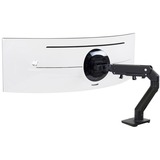 Ergotron HX Monitor Arm mit HD-Gelenk, Monitorhalterung schwarz, für ultrabreite Curved Monitore