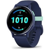 Garmin vívoactive 5, Smartwatch königsblau/blau metallic, 42 mm, Silikon-Armband