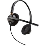 HP Poly EncorePro HW520 Binaurales Headset + Quick Disconnect schwarz, Noise Cancelling-Mikrofon