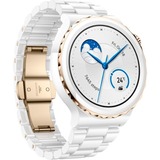 Huawei Watch GT 3 Pro Ceramic, Smartwatch weiß/gold, 43mm; Armband: Weißes Keramikarmband