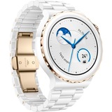 Huawei Watch GT 3 Pro Ceramic, Smartwatch weiß/gold, 43mm; Armband: Weißes Keramikarmband