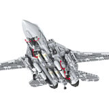 Revell Maverick's F-14A Tomcat "Top Gun" - Brick System, Konstruktionsspielzeug Maßstab: 1:32