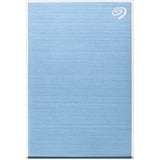 Seagate One Touch mit Kennwort 2 TB, Externe Festplatte hellblau, Micro-USB-B 3.2 Gen 1 (5 Gbit/s)