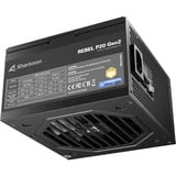 Sharkoon Rebel P20 Gen2 850 Black, PC-Netzteil schwarz, 1x 12 Pin High Power Anschluss, 3x PCIe, Kabelmanagement, 850 Watt