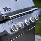 Weber Gasgrill Summit FS38 S, Edelstahl edelstahl, mit CRAFTED Basis-Rahmen und Sear Zone