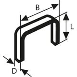 Bosch Feindrahtklammern, Typ 53, 8/11,4mm, Clip 1.000 Stück