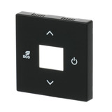 Busch-Jaeger Zentralscheibe Raumtemperaturregler, Rahmen schwarz (matt), Retail