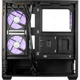 Cooler Master Elite 690 Wood, Tower-Gehäuse schwarz/holz, Tempered Glass x 2