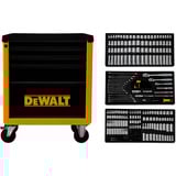 DEWALT DWHT50001-1, Werkzeugwagen gelb/schwarz, Inkl. 341-tlg. Werkzeugset in 3 Werkzeugmodulen