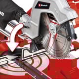 EINHELL Zug-Kapp-und Gehrungssäge TC-SM 254 rot/schwarz, 1.800 Watt