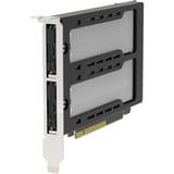 Icy Dock ExpressSlot Elite MB842MP-B, Schnittstellenkarte schwarz/silber