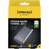 Intenso Powerbank F20000 Gray grau, 20.000 mAh, PD 3.0, Quick Charge 3.0