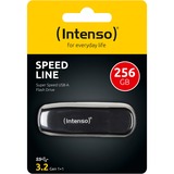 Intenso Speed Line 256 GB, USB-Stick schwarz, USB-A 3.2 Gen 1