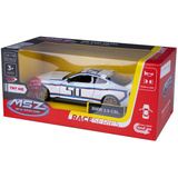 Jamara BMW 3.0 CSL Diecast, Modellfahrzeug weiß, Maßstab 1:34, inkl. Knopfzellen, Rückzugmotor