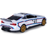 Jamara BMW 3.0 CSL Diecast, Modellfahrzeug weiß, Maßstab 1:34, inkl. Knopfzellen, Rückzugmotor