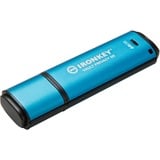 Kingston IronKey Vault Privacy 50 64 GB, USB-Stick hellblau/schwarz, USB-A 3.2 Gen 1