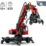 LEGO 42144 Technic Umschlagbagger, Konstruktionsspielzeug Mechanisches Spielzeug Set, manuelle und pneumatische Funktionen