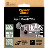 PanzerGlass Hoops Kameraschutz, Schutzfolie transparent, iPhone 15 Plus / 15