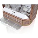 Thermaltake The Tower 600 , Tower-Gehäuse hellbraun, Tempered Glass x 3