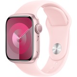 Apple Watch Series 9, Smartwatch rosa/rosé, Aluminium, 41 mm, Sportarmband