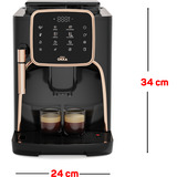 Arzum Okka Espresso Pro           , Vollautomat schwarz/bronze, 1450 Watt