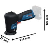 Bosch Akku-Poliermaschine GPX 12V-77 Professional solo, 12Volt blau/schwarz, ohne Akku und Ladegerät