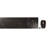 CHERRY DW 9100 SLIM, Desktop-Set schwarz/bronze, PL-Layout, SX-Scherentechnologie