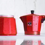 Cecotec Mokclassic 900 , Kaffeebereiter rot/schwarz, Aluminium-Kaffeekocher