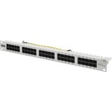 Digitus CAT 3 ISDN Patch Panel, ungeschirmt, 50 Port, Patchpanel grau, 1 HE
