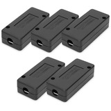 Digitus Verbindungsmodul CAT 7, geschirmt, 5 Stück schwarz