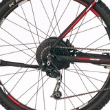 FISCHER Fahrrad Montis EM1726 (2022), Pedelec schwarz (matt)/rot, 48cm Rahmen, 27,5"