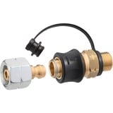 GOK Steckkupplung-Set Typ SKU-QR, Anschluss G 1/4 LH-KN + STN schwarz, mit Stecknippel STN G 1/4 LH-ÜM