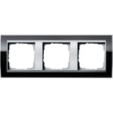 Gira Abdeckrahmen dreifach, Abdeckung schwarz, Retail