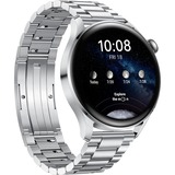 Huawei Watch 3 Elite, Smartwatch silber, Armband: Titanium Gray, Edelstahl