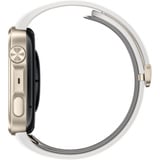 Huawei Watch D3 (Riva-B19), Smartwatch gold, weißes Armband aus Kunstleder