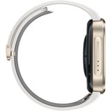 Huawei Watch D3 (Riva-B19), Smartwatch gold, weißes Armband aus Kunstleder