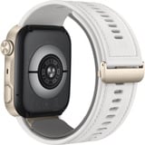 Huawei Watch D3 (Riva-B19), Smartwatch gold, weißes Armband aus Kunstleder