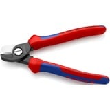 KNIPEX Kabelschere 95 12 165 , Schneid-Zange für Cu- und Al-Kabel, Klemmschutz