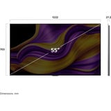 LG OLED55G57LW.AEU evo TV, OLED-Fernseher 138.8 cm (55 Zoll), silber/schwarz, UltraHD/4K, Tripple Tuner, HDR, 120Hz Panel