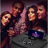 Medion Life S61991 Partylautsprecher schwarz, Bluetooth, Lichteffekte, Karaoke
