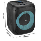 Medion Life S61991 Partylautsprecher schwarz, Bluetooth, Lichteffekte, Karaoke