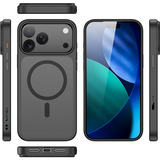 Nevox StyleShell INVISIO, Handyhülle schwarz, iPhone 17 Pro, kompatibel mit MagSafe