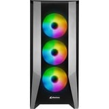 Sharkoon TG7M RGB, Tower-Gehäuse schwarz, Seitenteil aus gehärtetem Glas